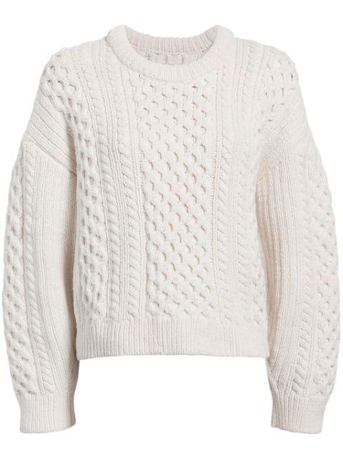 cable-knit wool jumper by ANOTHER TOMORROW