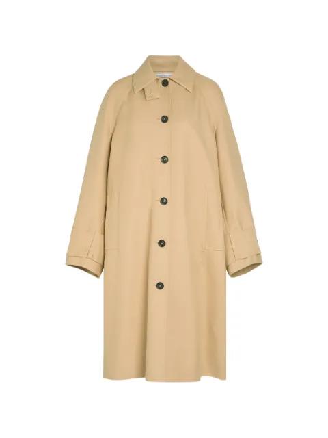 cotton single-breasted coat by ANOTHER TOMORROW