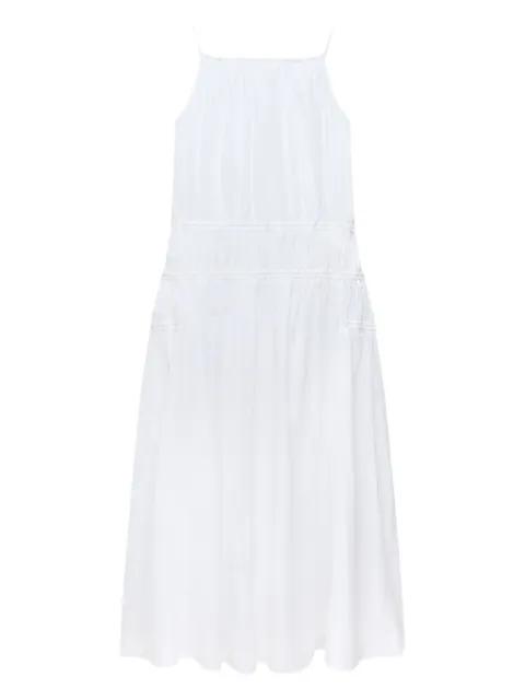 gathered scoop-back dress by ANOTHER TOMORROW