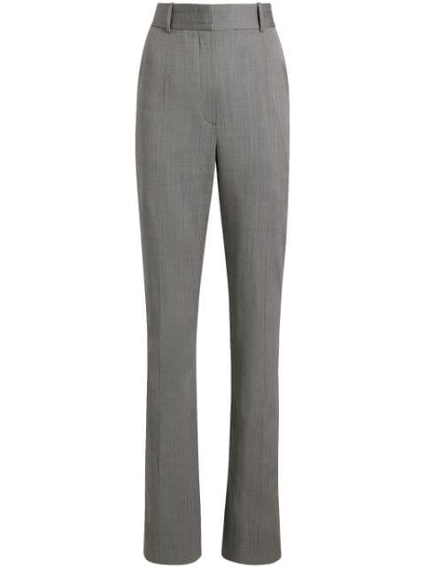 herringbone straight-leg trousers by ANOTHER TOMORROW