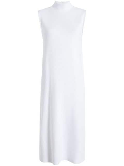 mock-neck cotton midi dress by ANOTHER TOMORROW