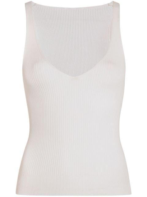ribbed-knit tank top by ANOTHER TOMORROW