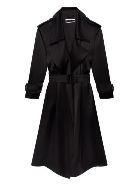 satin-finish trench coat by ANOTHER TOMORROW