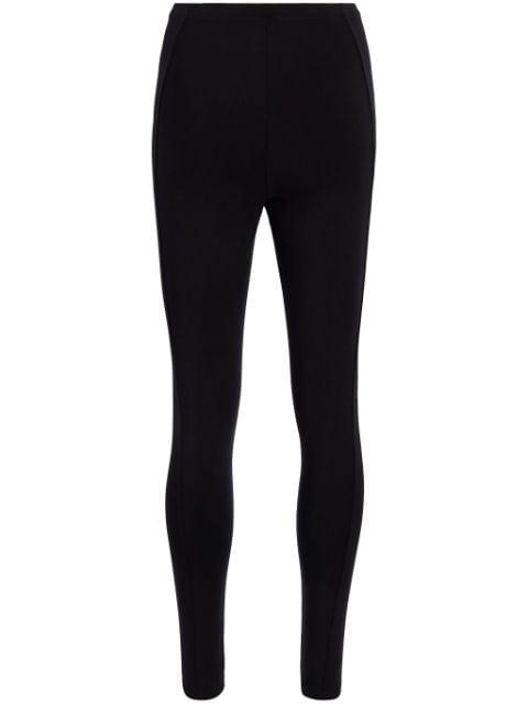 seam-detail high-waisted leggings by ANOTHER TOMORROW