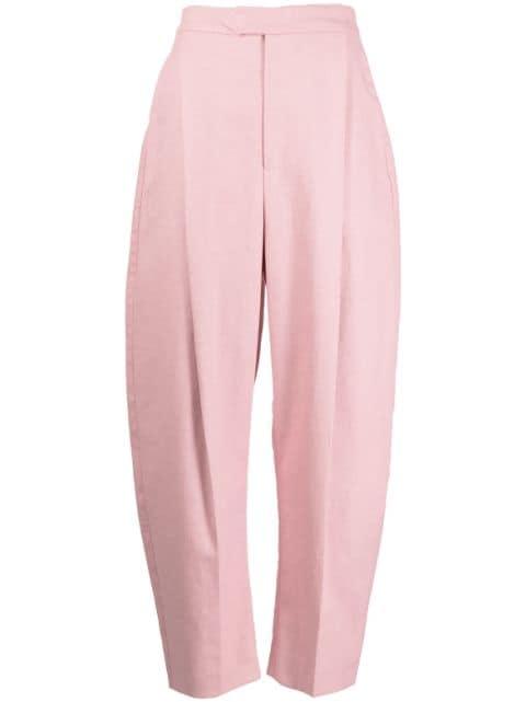 high-waist tapered trousers by ANOUKI
