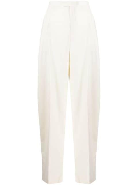 wool-blend wide-leg trousers by ANOUKI
