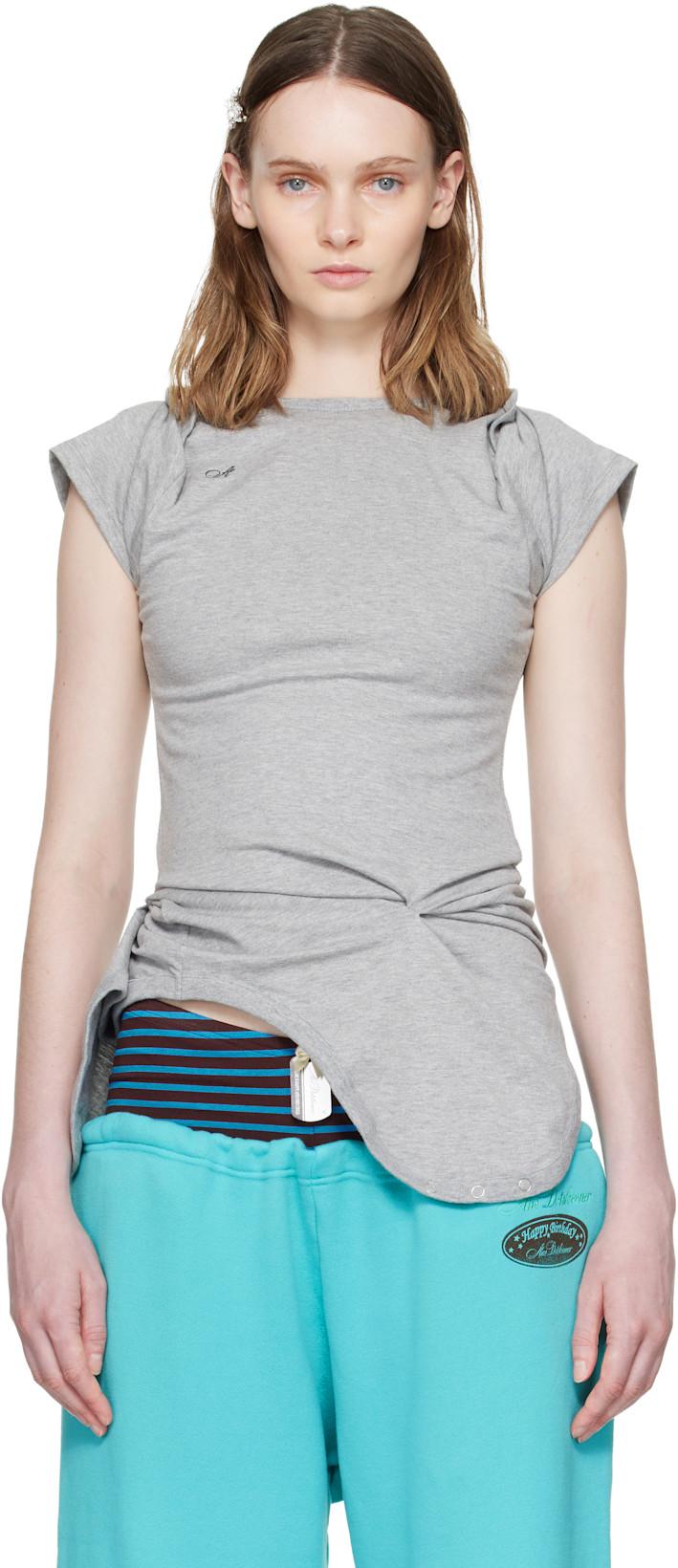 Gray Rompers T-shirt by ANS DOTSLOEVNER