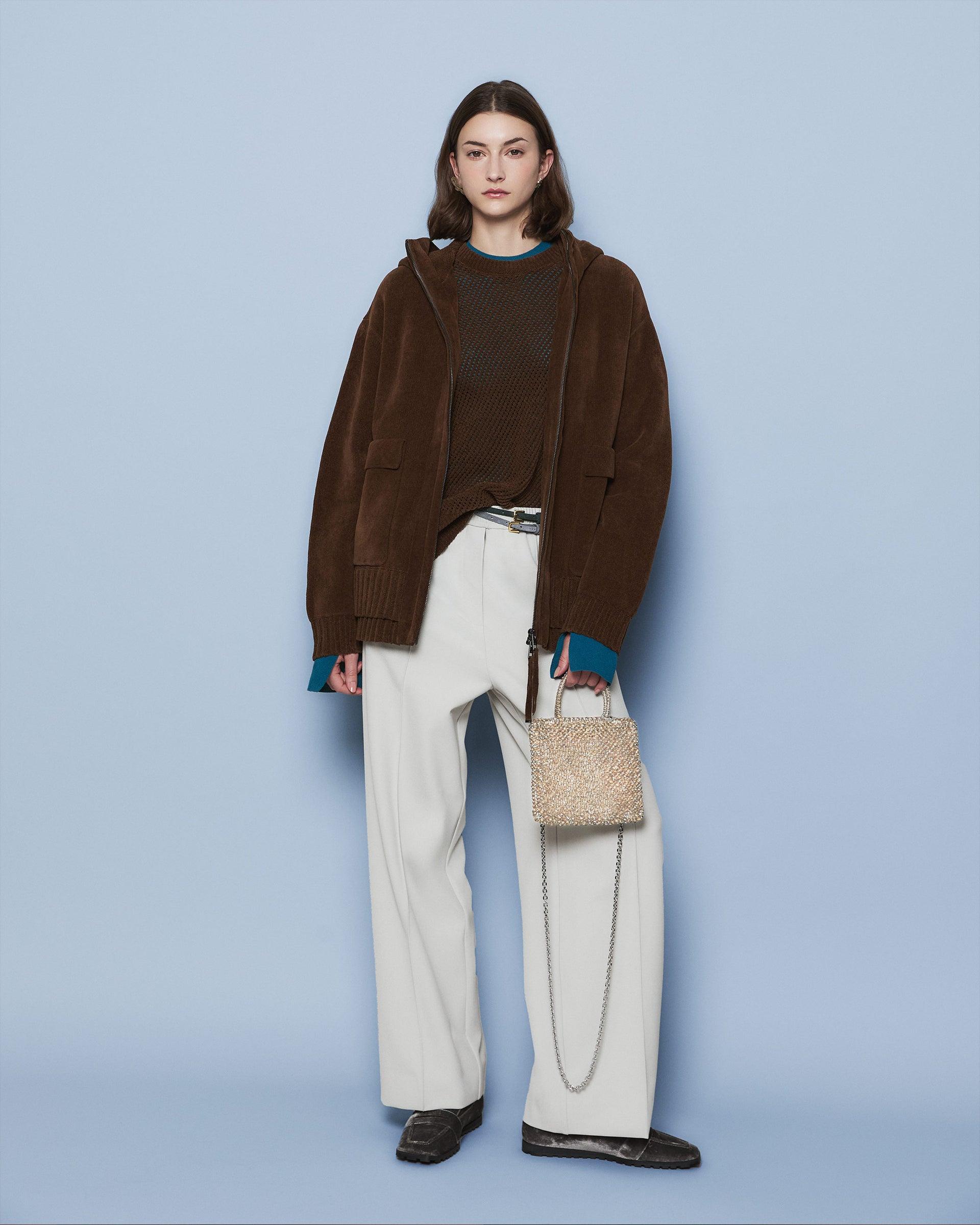 Fleece Jogging Rete Jacket by ANTEPRIMA