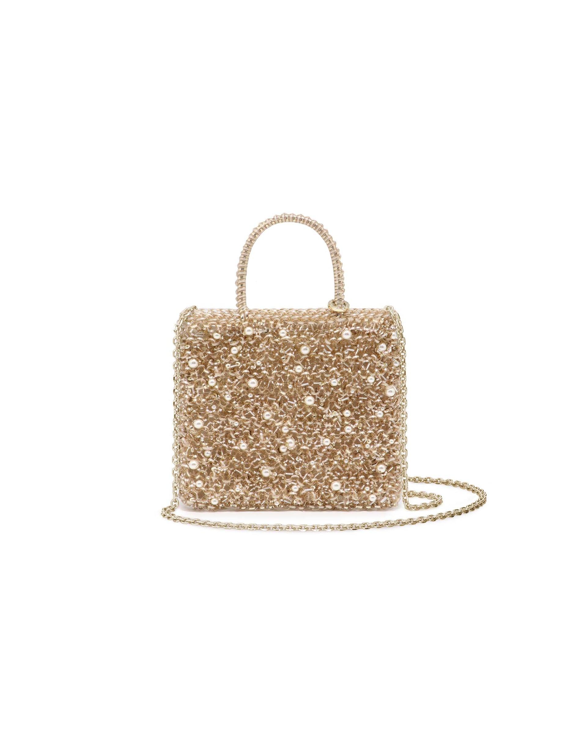 Perla Glitter Standard Miniatura Wirebag by ANTEPRIMA WIREBAG