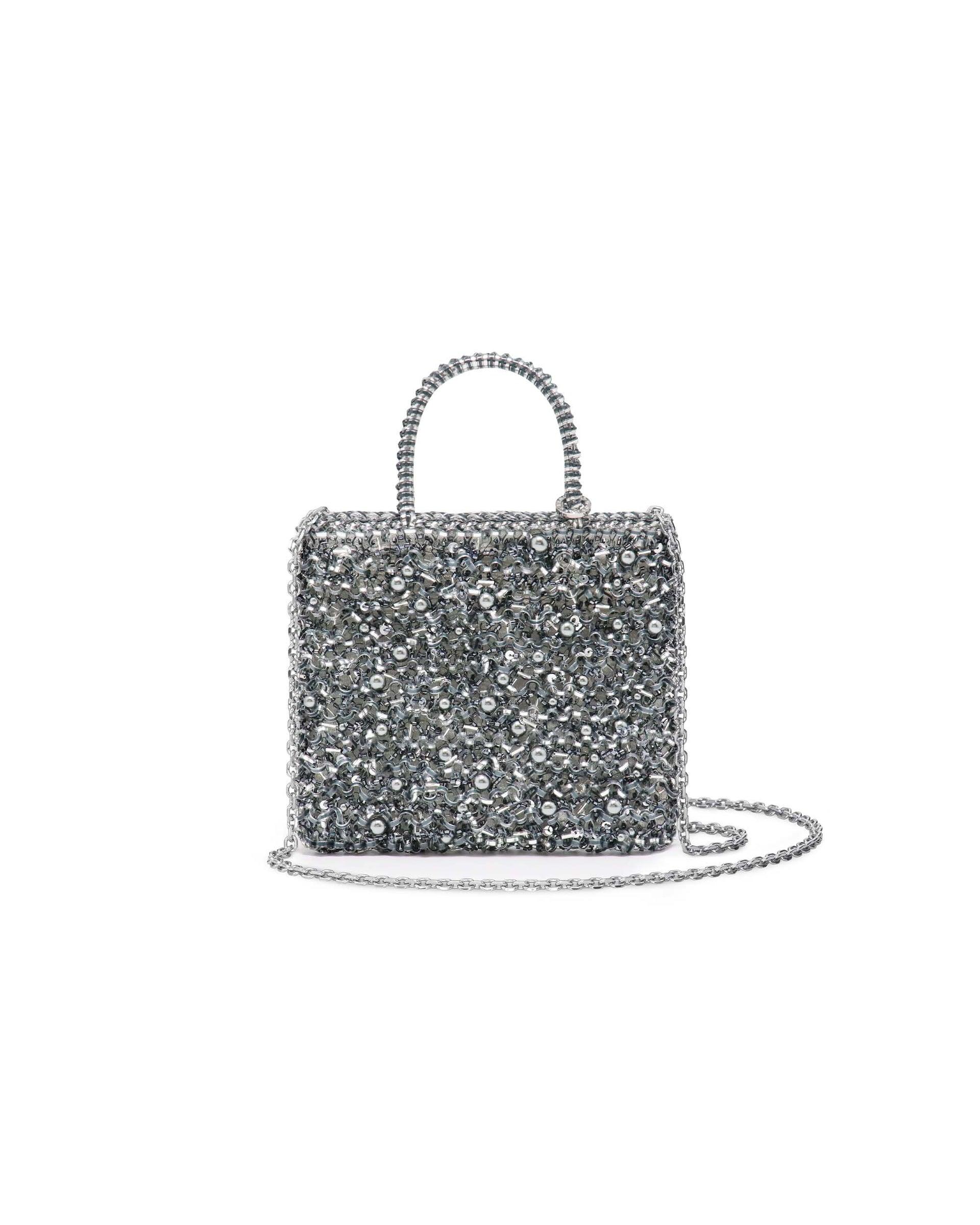 Perla Glitter Standard Miniatura Wirebag by ANTEPRIMA WIREBAG