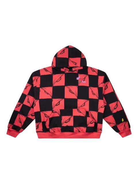 check-pattern hoodie by ANTI PROMO