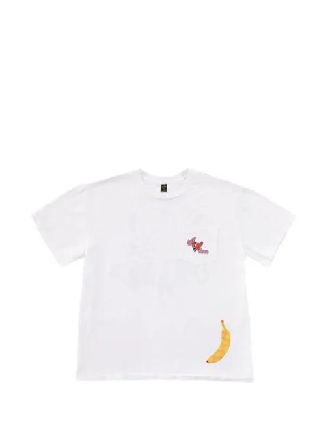 logo-print pocket T-shirt by ANTI PROMO