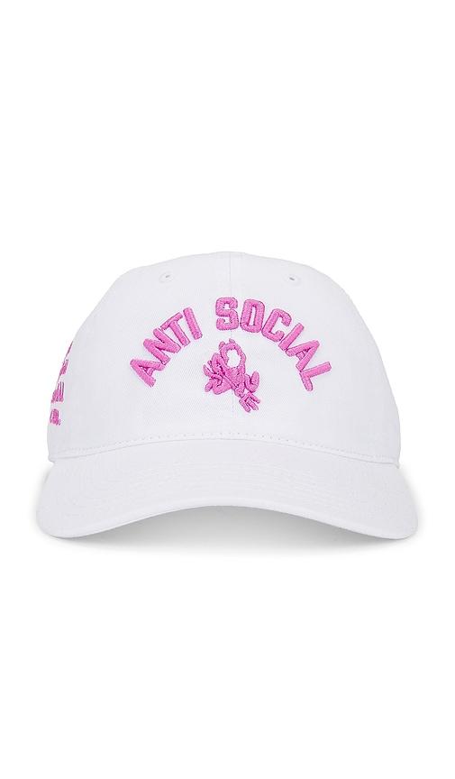 Anti Social Social Club ASSC Devil Cap in White by ANTI SOCIAL SOCIAL CLUB