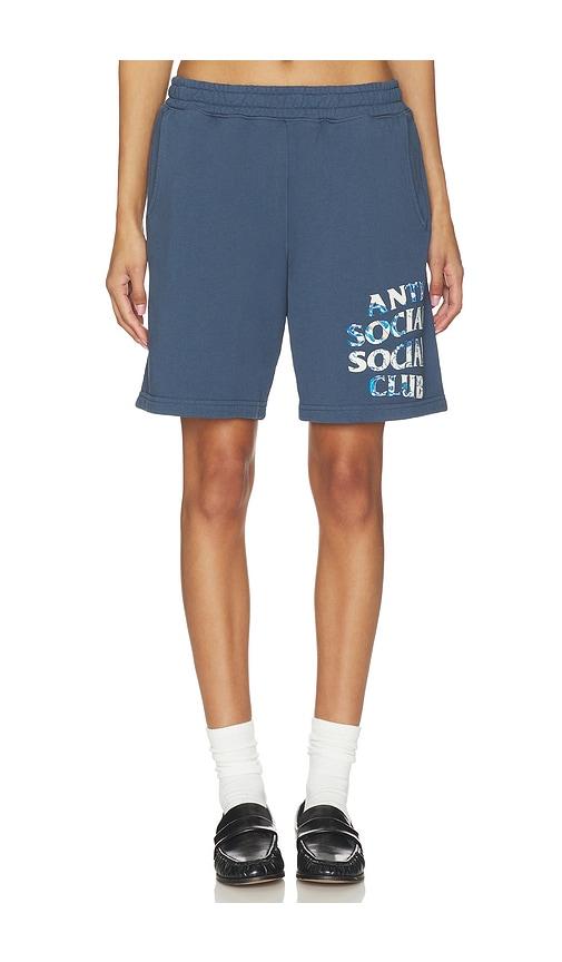 Anti Social Social Club Boro Wave Shorts in Blue by ANTI SOCIAL SOCIAL CLUB