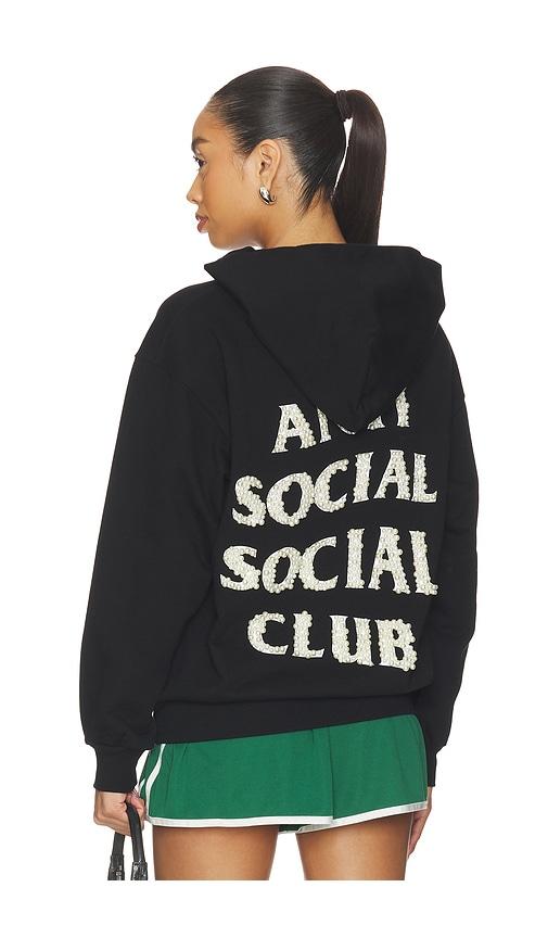 Anti Social Social Club Clutching Pearls Hoodie in Black by ANTI SOCIAL SOCIAL CLUB
