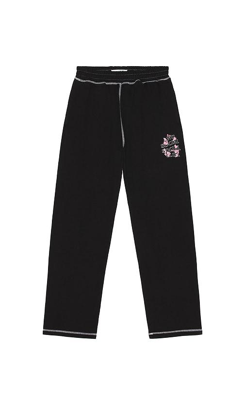 Anti Social Social Club Contrast Stitch Sweats in Black by ANTI SOCIAL SOCIAL CLUB