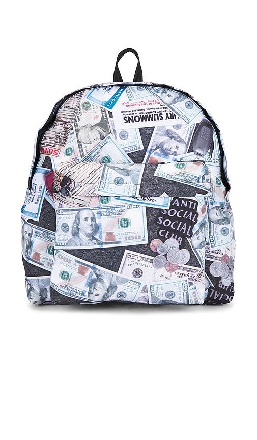 Anti Social Social Club Moneybag Backpack in Green by ANTI SOCIAL SOCIAL CLUB Anti Social Social Club Moneybag Backpack in Green by ANTI SOCIAL SOCIAL CLUB
