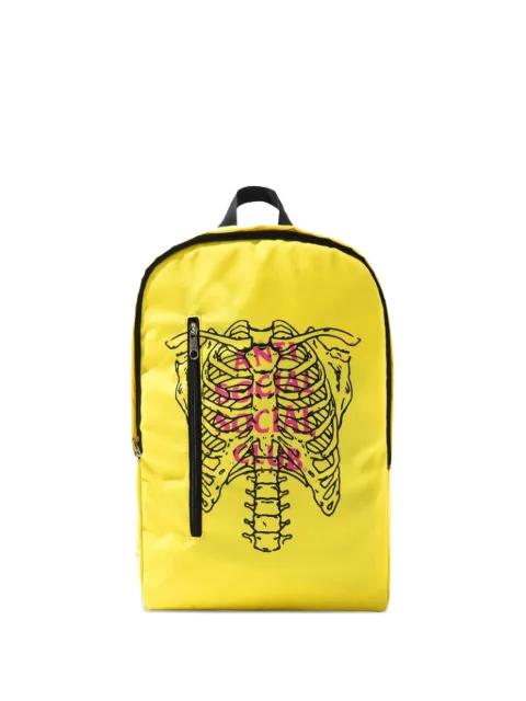 Broken skeleton-print backpack by ANTI SOCIAL SOCIAL CLUB