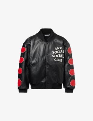 Petal To The Metal Relaxed-fit Leather Jacket by ANTI SOCIAL SOCIAL CLUB