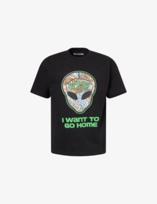 Redneck Alien Graphic-Print Cotton T-Shirt by ANTI SOCIAL SOCIAL CLUB