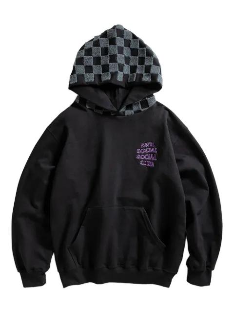 chenille checkered hoodie by ANTI SOCIAL SOCIAL CLUB