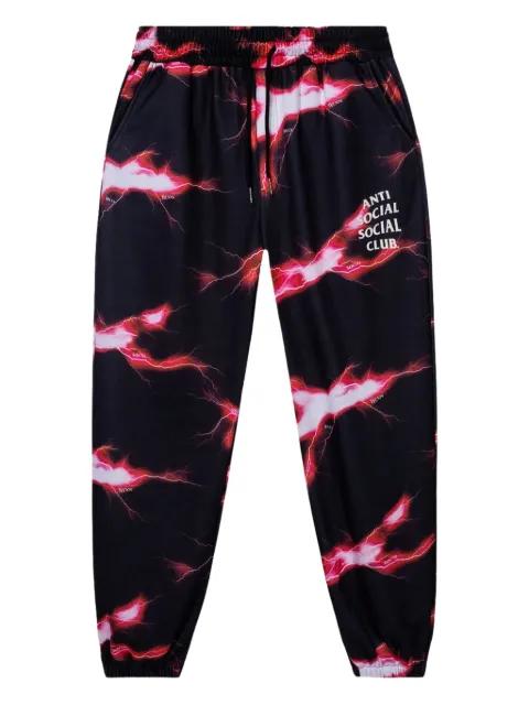 lightning-print track pants by ANTI SOCIAL SOCIAL CLUB