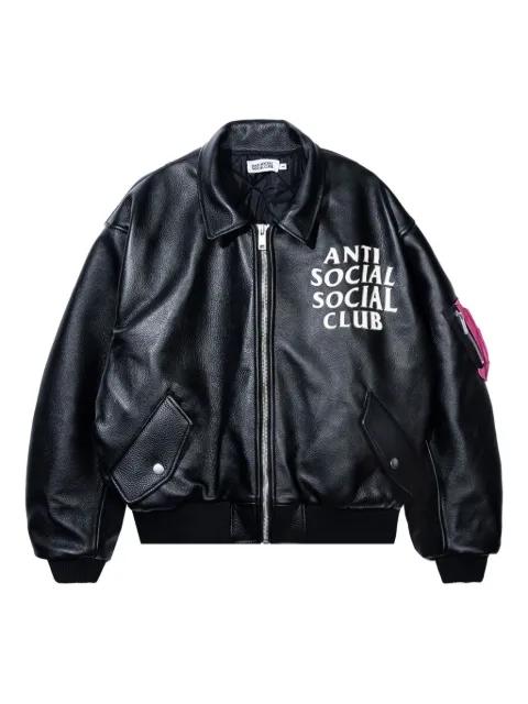 logo-print bomber jacket by ANTI SOCIAL SOCIAL CLUB