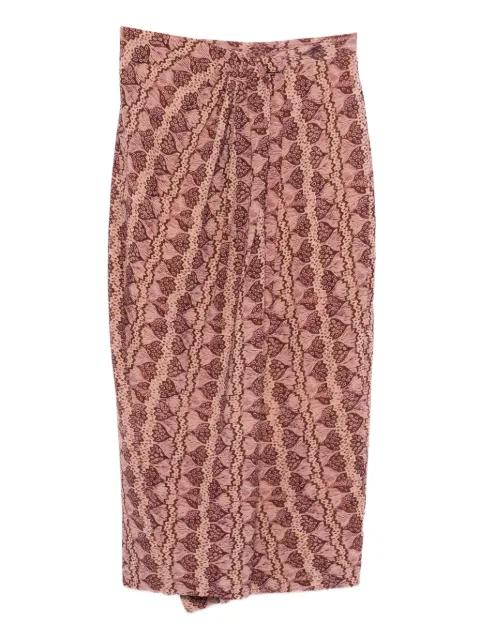 Dalila floral-print midi skirt by ANTIK BATIK