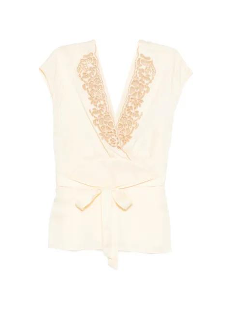 Mariella tie-fastening blouse by ANTIK BATIK