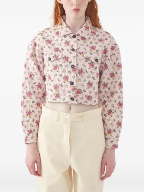floral-print quilted jacket by ANTIK BATIK