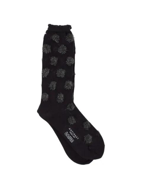 knitted polka-dot pattern socks by ANTIPAST