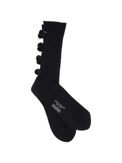 pompom-detail knitted socks by ANTIPAST
