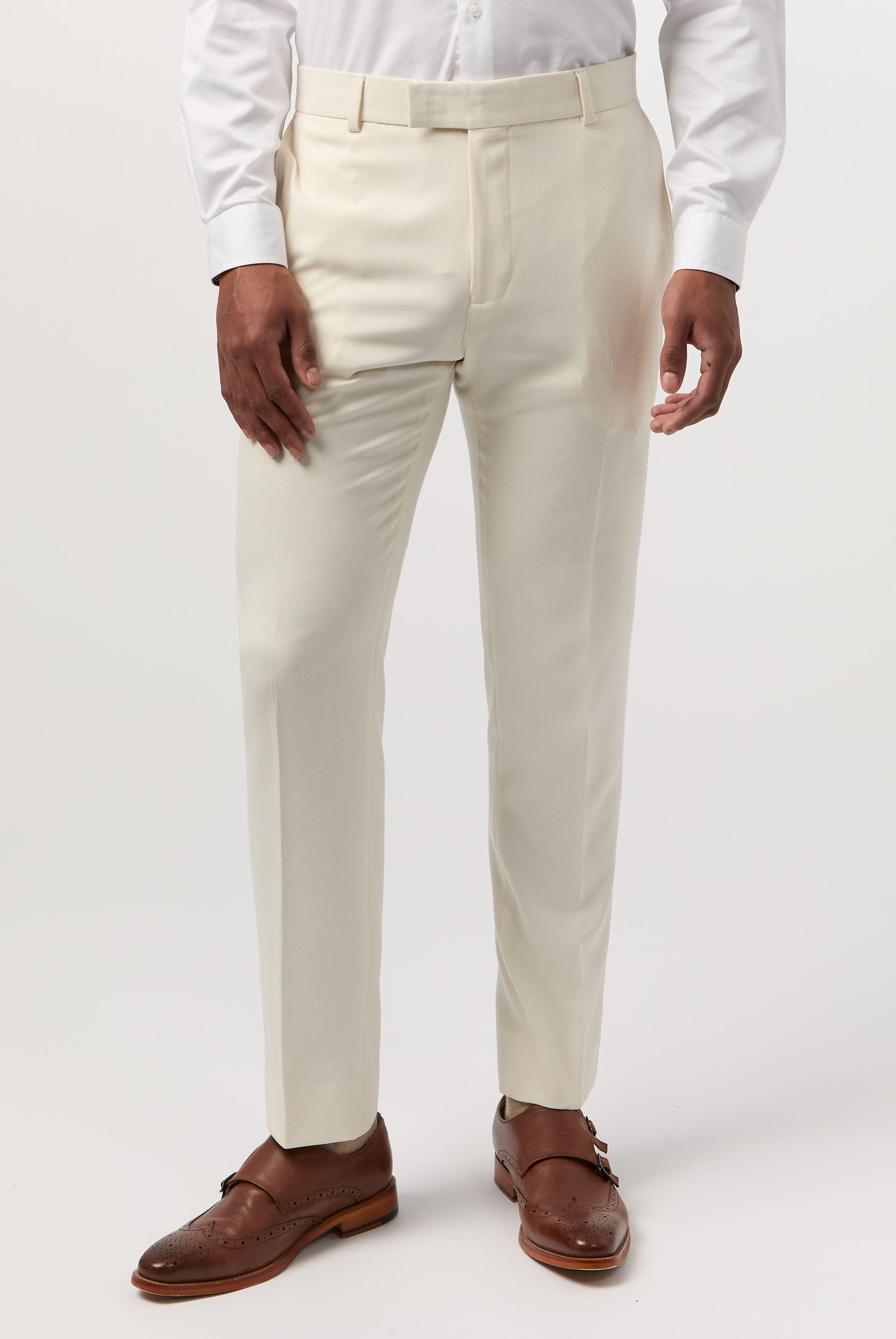 Blake Ivory Slim Fit Trouser by ANTIQUE ROGUE