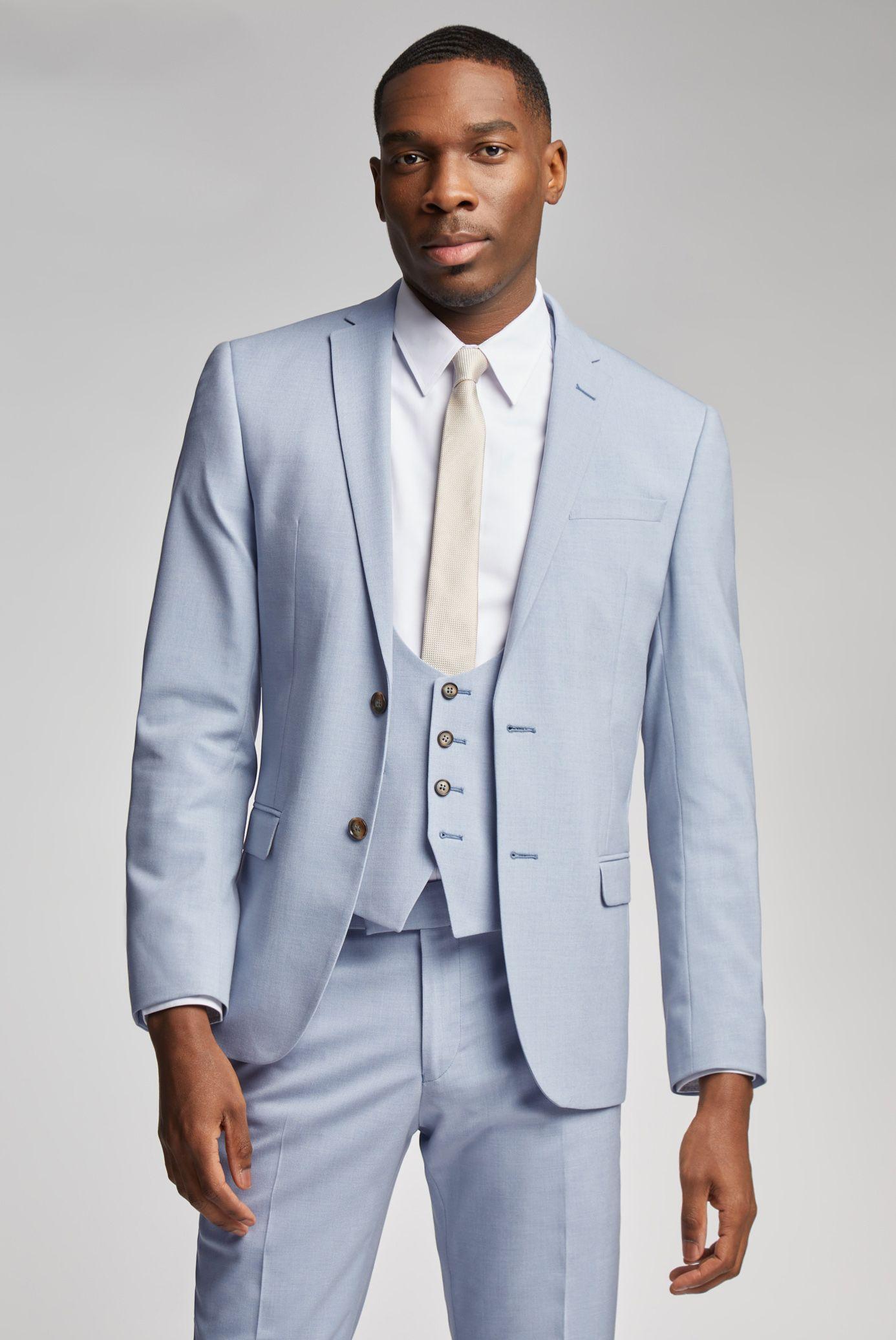 Cloud Blue Regular Jacket by ANTIQUE ROGUE