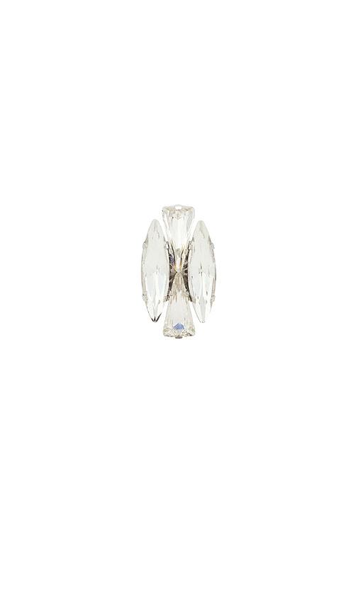 Anton Heunis Gem Cluster Ring in Metallic Silver by ANTON HEUNIS