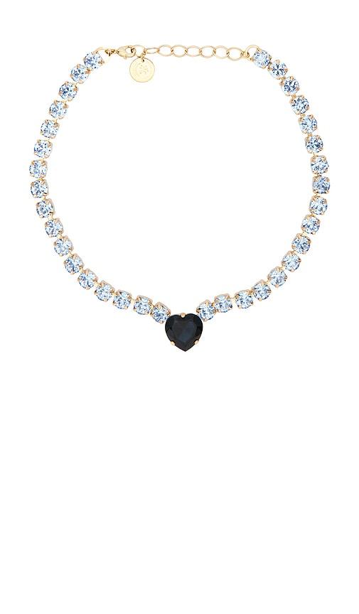 Anton Heunis Vintage Style Heart Necklace in Blue by ANTON HEUNIS