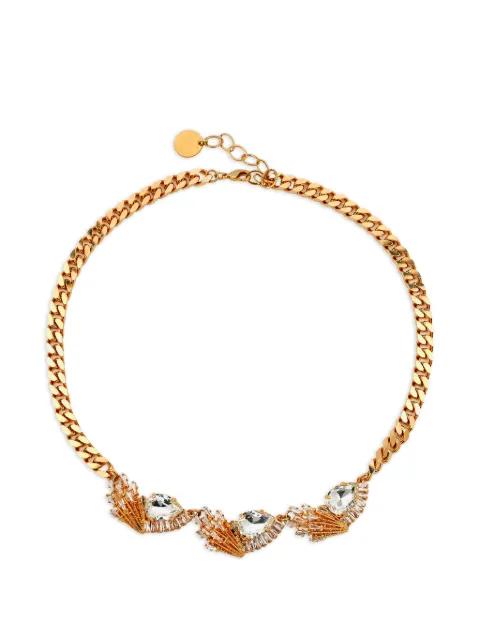 Serene crystal-embellished necklace by ANTON HEUNIS