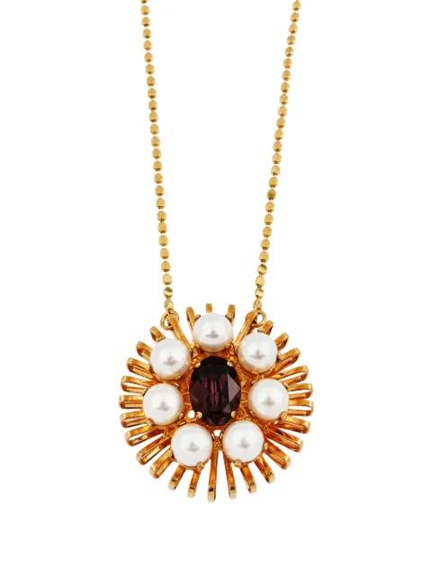 crystal-embellished necklace by ANTON HEUNIS