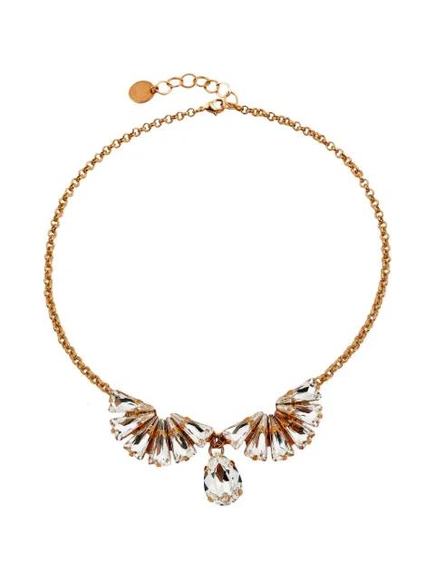 crystal-embellished necklace by ANTON HEUNIS