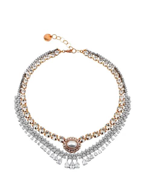 crystal-embellished necklace by ANTON HEUNIS