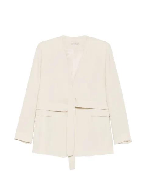 Eddie belted collarless jacket by ANTONELLI