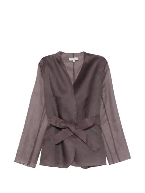 Elia tie-belt jacket by ANTONELLI