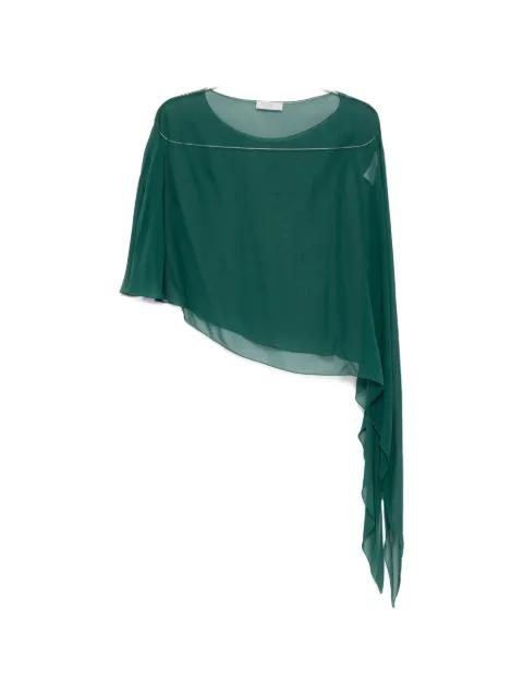 Melone asymmetric draped cape by ANTONELLI