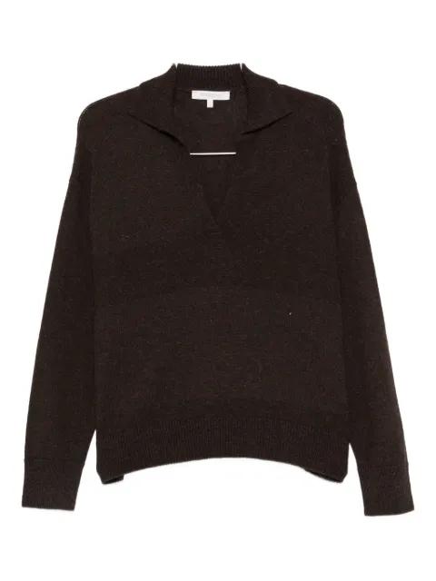 V-neck collared sweater by ANTONELLI