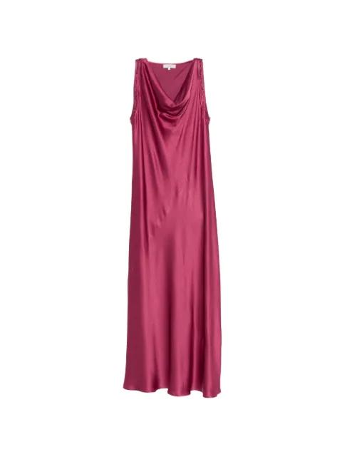 bead-embellished cowl-neck dress by ANTONELLI