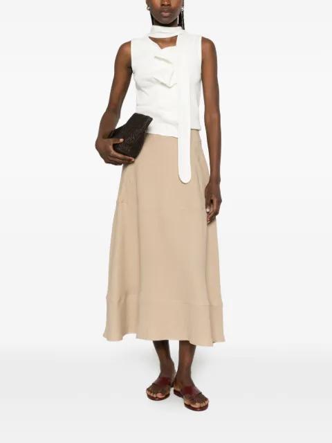concealed-fastening midi skirt by ANTONELLI