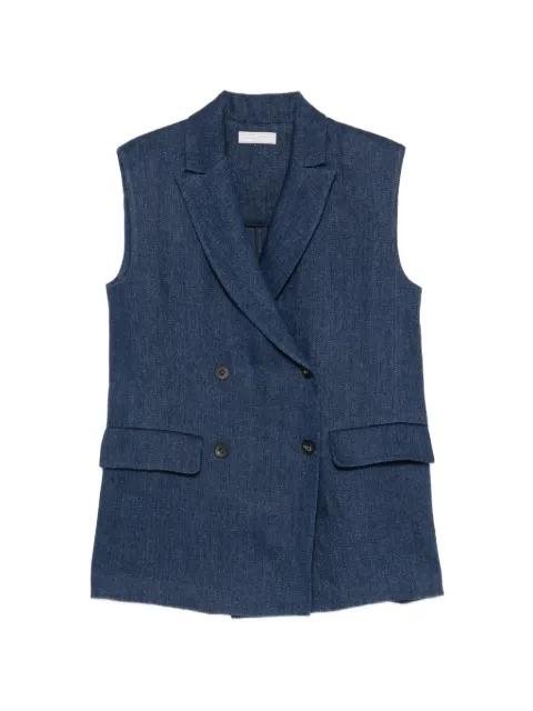 double-breasted sleeveless blazer by ANTONELLI
