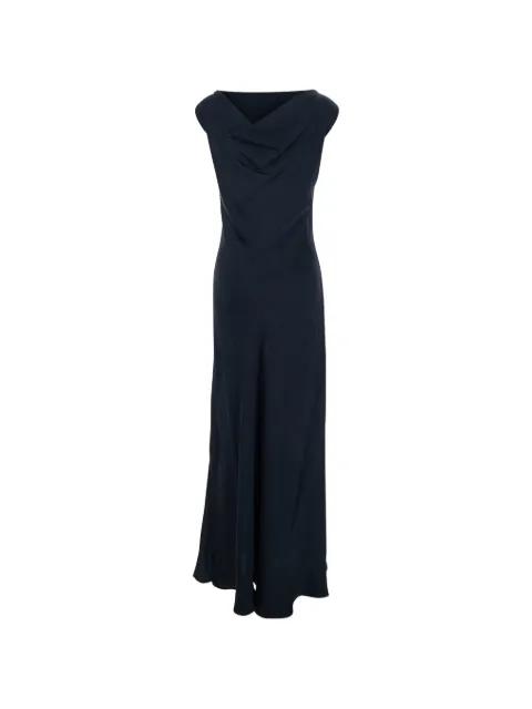 draped-neck maxi dress by ANTONELLI