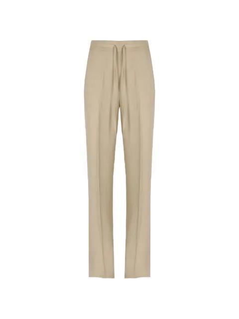 drawstring-waist pressed-crease trousers by ANTONELLI