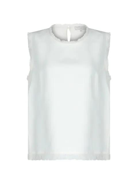 fringed-trim top by ANTONELLI